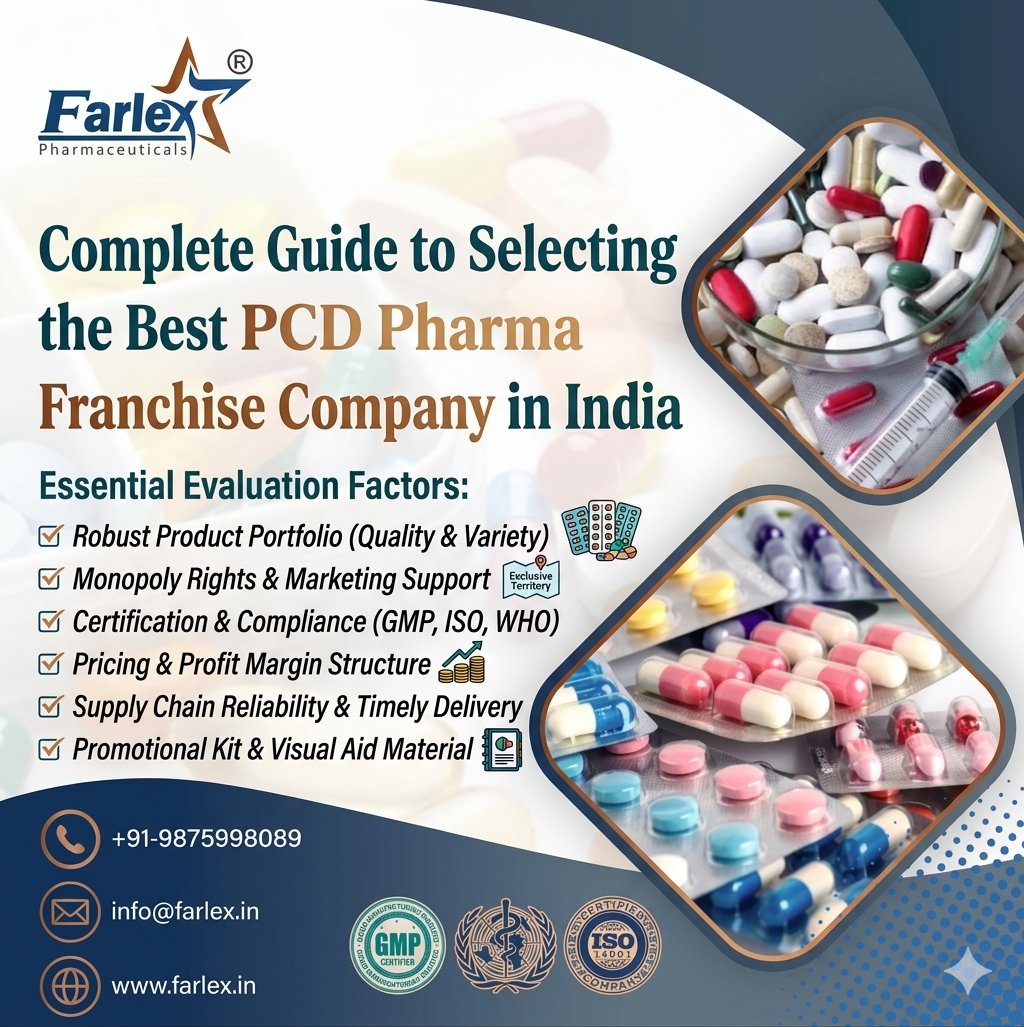 farlex|Complete Guide to Selecting the Best PCD Pharma Franchise Company in India 